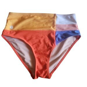 Multicolor High-Waisted Bikini Bottoms